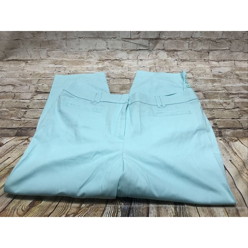 studio works capri pants classic fit no gap teal size 12 - Picture 2 of 9